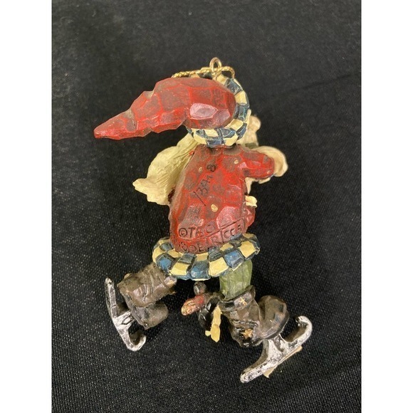 1998 Boyds Santa Ice Skating Ornament Vintage Christmas‎ Holiday Tree Decoration - Picture 4 of 7